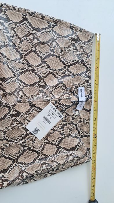 Pantaloni drepti snakeskin