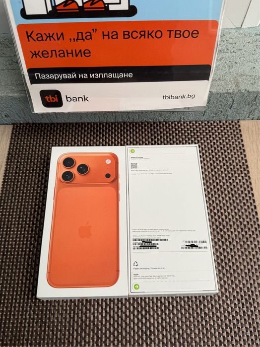 НОВ!USA 256Gb *ЛИЗИНГ* iPhone 17 Pro Max Silver / Cosmic Orange