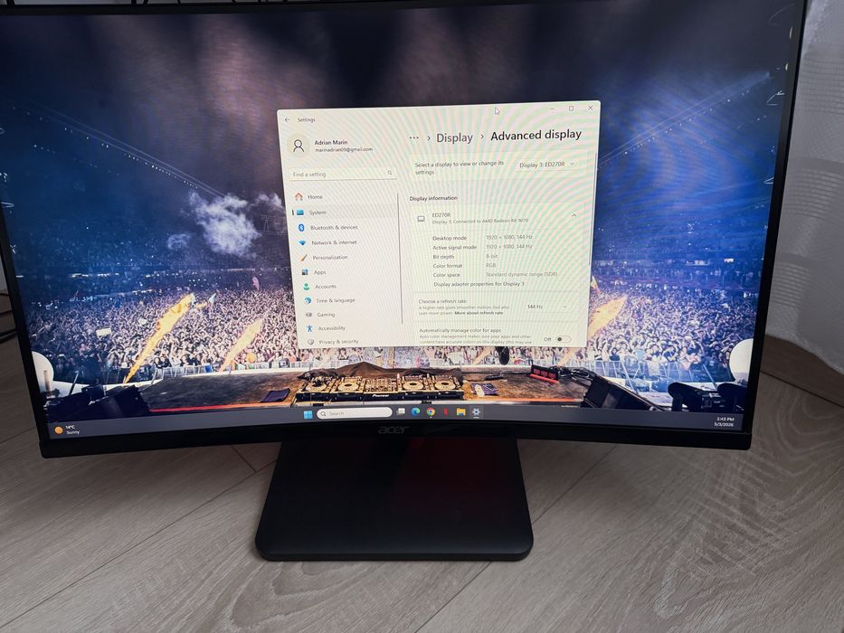 Monitor Acer Nitro ED270RPBIIPX 27 inch