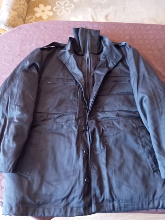 Черна шуба с подплата