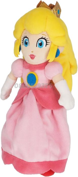 Голяма плюшена кукла Принцеса Праскова 60см Супер Марио