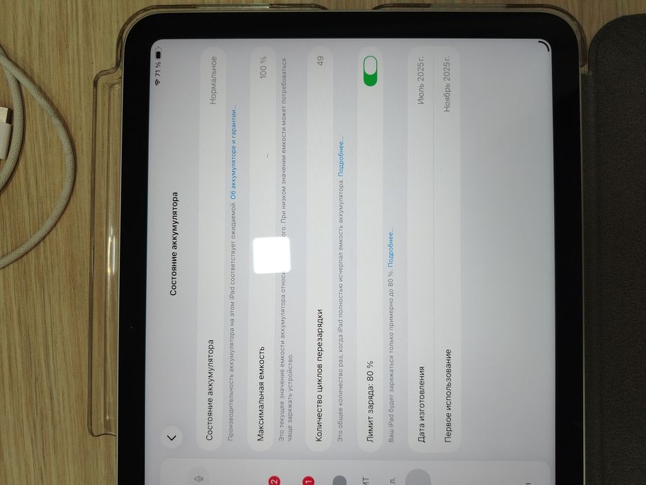 Продается iPad A16  128 GB