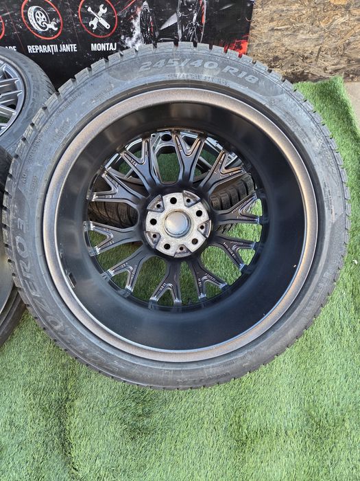 Jante R 18 5x112, Audi, Mercedes, VW, BMW cu 245 40 18 Pirelli 2025