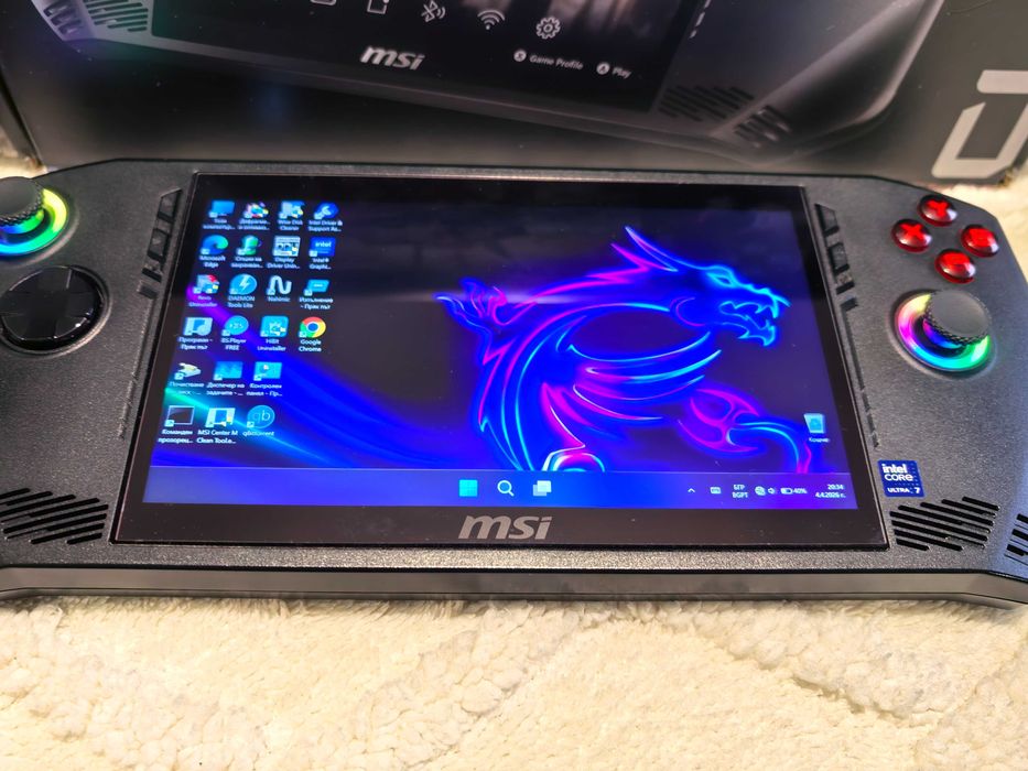 MSI Claw A1M Ultra 7, 1TB, 16GB DDR5 гейминг конзола с Гаранция