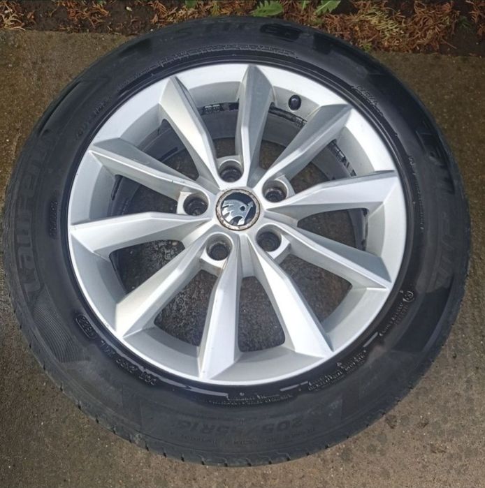 Jante/roti aliaj Skoda Octavia 3/ VW 5x112, R16 cauciucuri vara