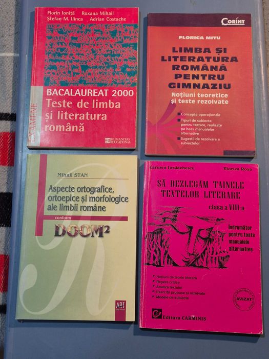 12 carti utile pt  pregătirea examenelor de limba si literatura romana