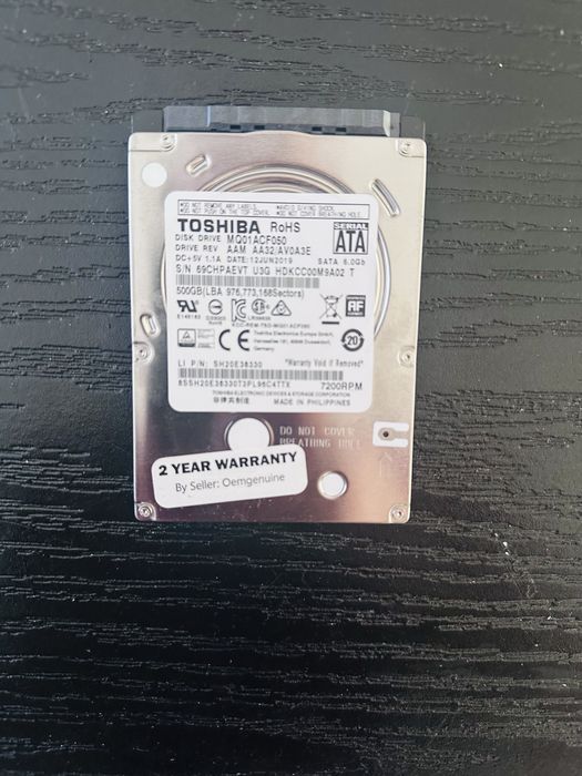 Hdd laptop 500 GB