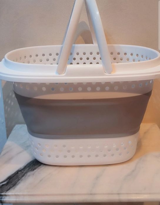 Cos de rufe pliabil cu manere