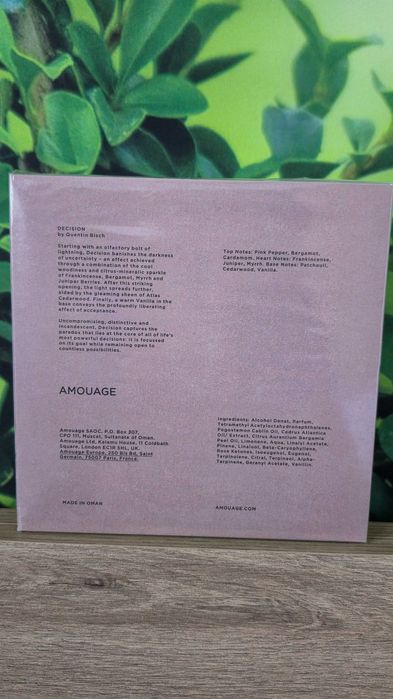 Amouage - DECISION 100ml Essence de parfum, unisex