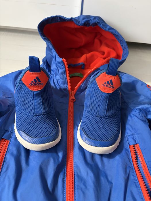 Уникален детски комплект маратонки addidas-25 номер/benetton