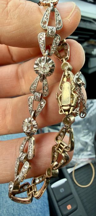 Златна гривна 18к Art Deco