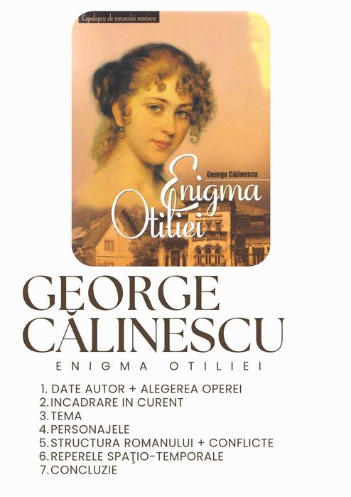 3 Materiale la alegere de invatat pentru bac la limba romana (,,Luceafarul" / ,Flori de mucigai" / ,,O scrisoare pierdută" / "Enigma Otiliei")
