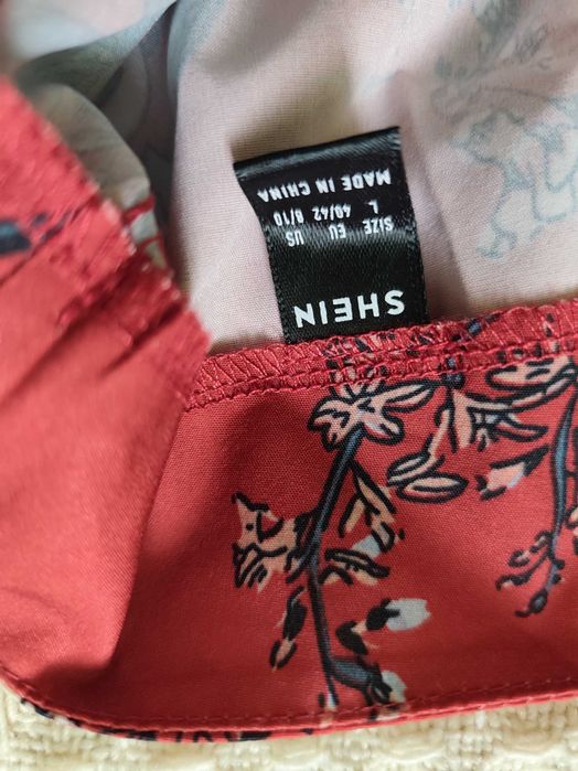 Червен летен комплект SHEIN