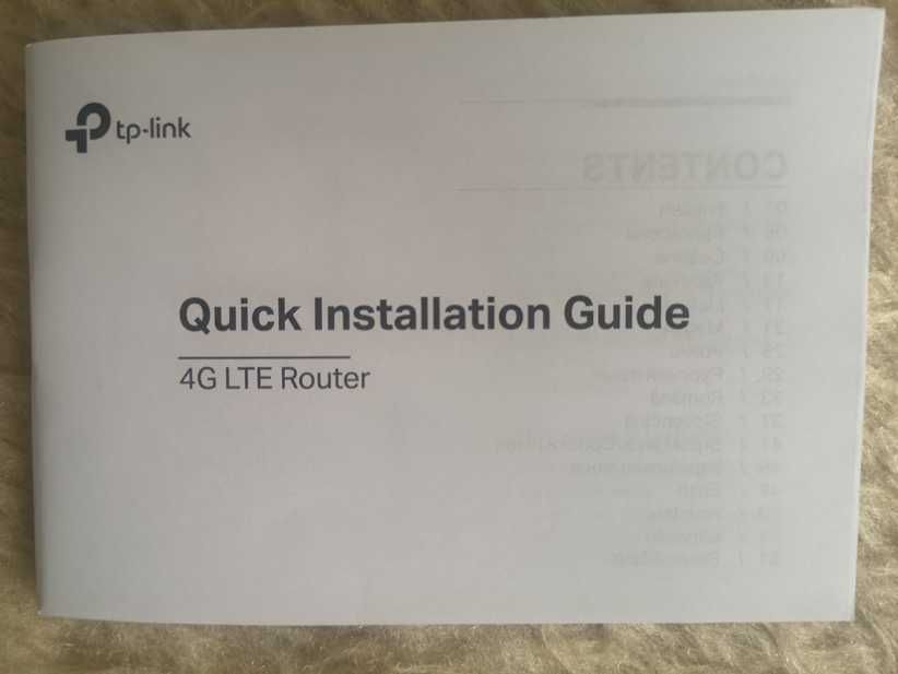 Нов не използван TP=Link, AC750 Mbps безжичен двулентов 4G LTE рутер.