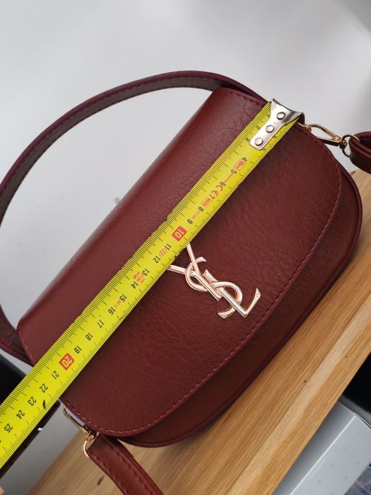 Geanta burgundy stil ysl