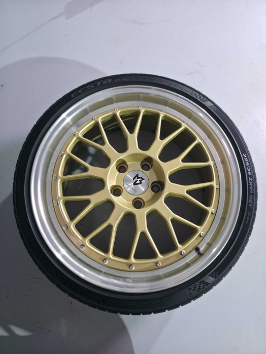 4 ROTI JANTE + Anvelope VARA - 225/35/19 - 5x112 8.5J ET 45 - MBD Desing - VW Golf Passat Scirocco / Mercedes / BMW / Skoda Cupra CA NOI