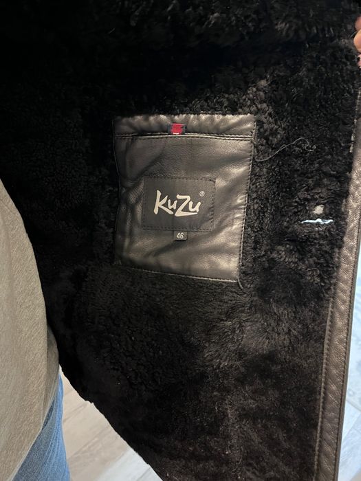 Кожаная дубленка