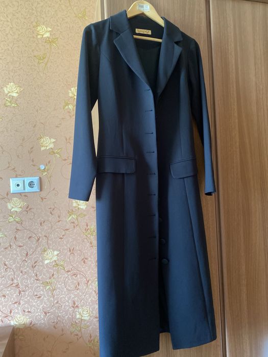 Платье-пиджак черное