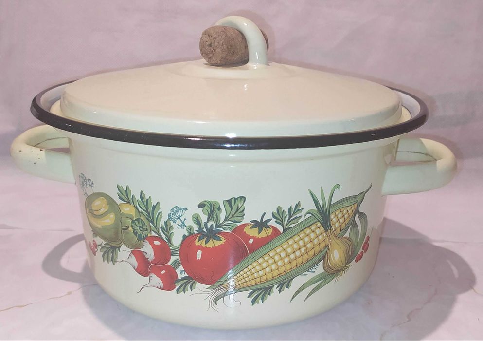 Кастрюля эмалированная 1,5 литра