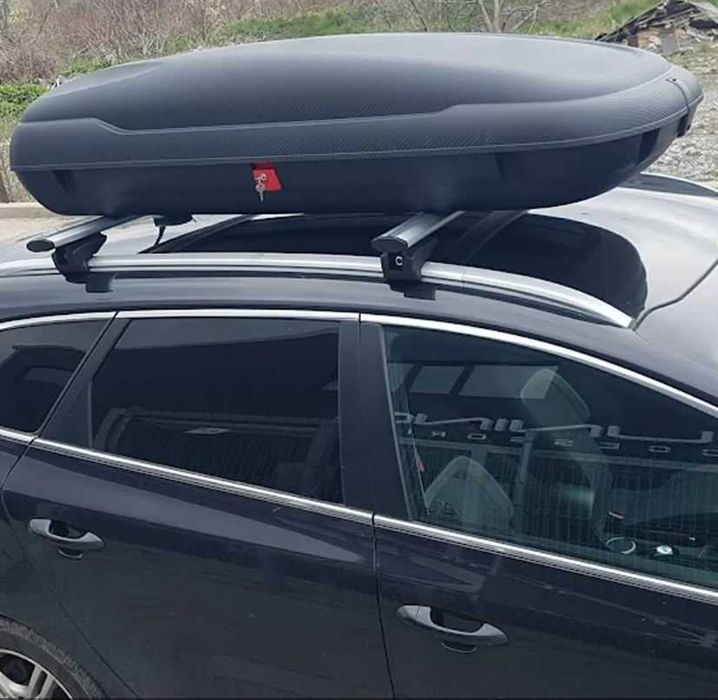 Автобокс Art Plast 169x79x37.5cm с ключ, 400 литра черен карбон