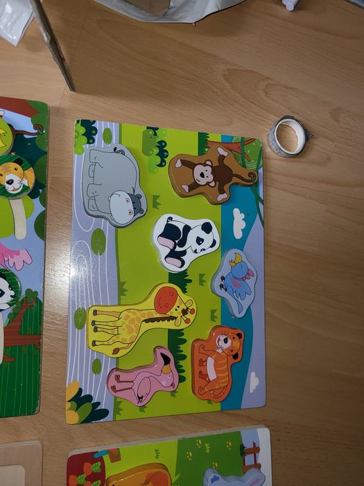 Дървени пъзели за игра