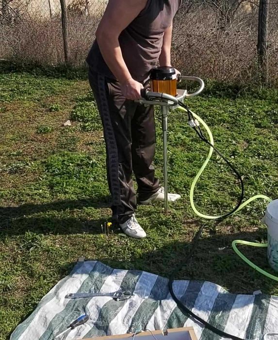 Сонда на батерии . Акумулаторна 3-скоростна ръчна бормашина