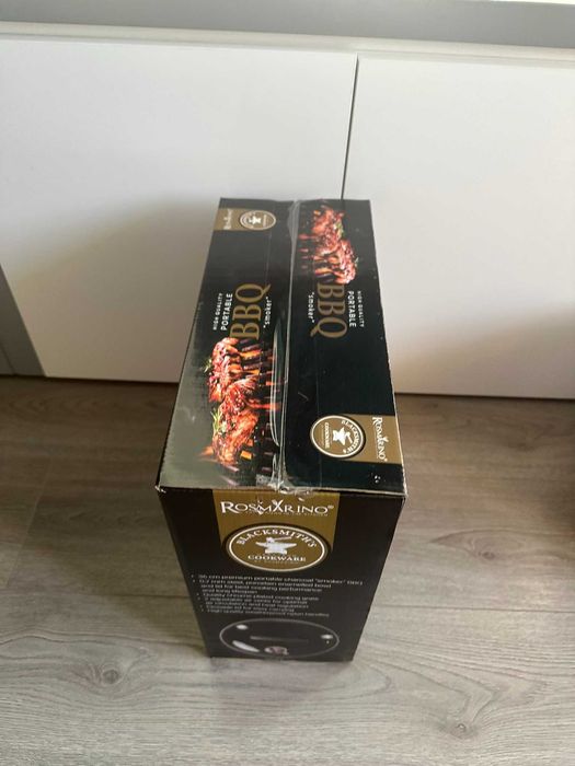 НОВА преносима скара с капак - ROSMARINO BBQ Kettle, подходящ подарък