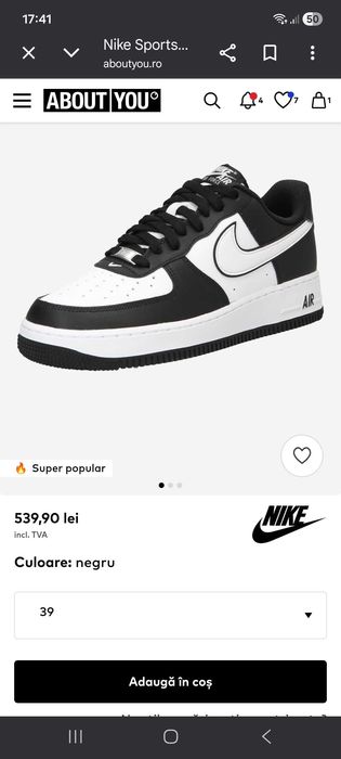 Sneaker low 'AIR FORCE 1 07'Nike Sportswear