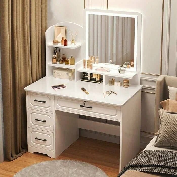 Stol vamakiyaj Led ekranlik stol
137x80x40 razmer