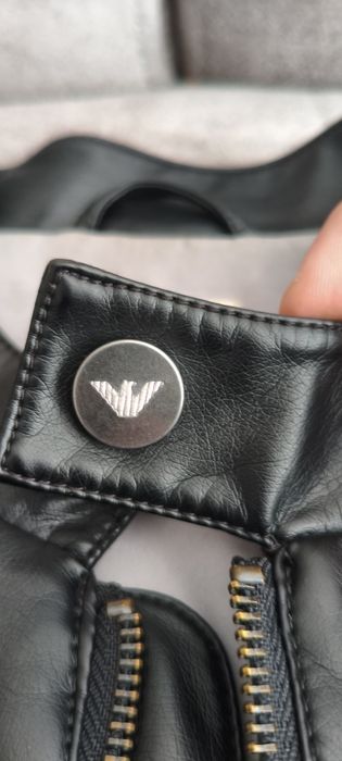 Подростковая Кожаная Куртка Armani Junior