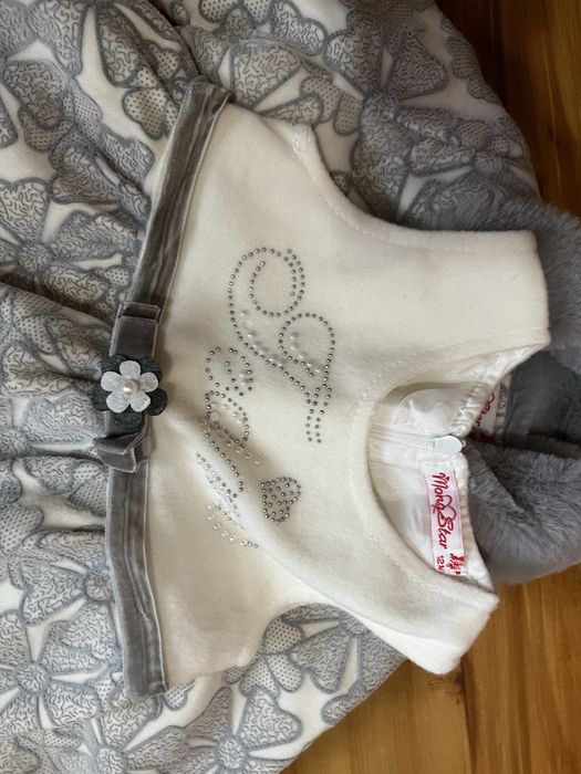 Рокля с палто (размер 12 месеца)