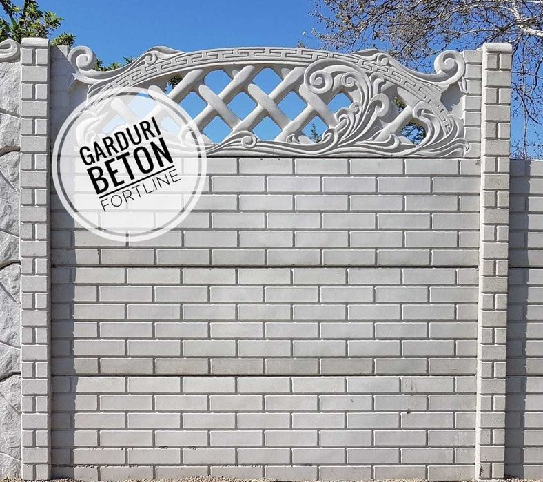 Gard placi beton