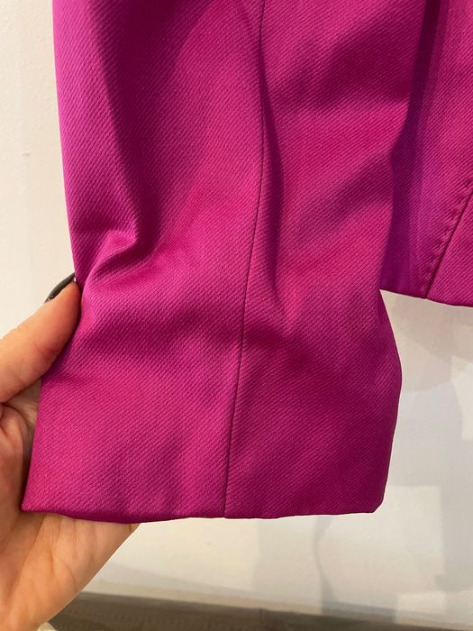 Sacou roz VERSACE 96% lână, mărime IT 44