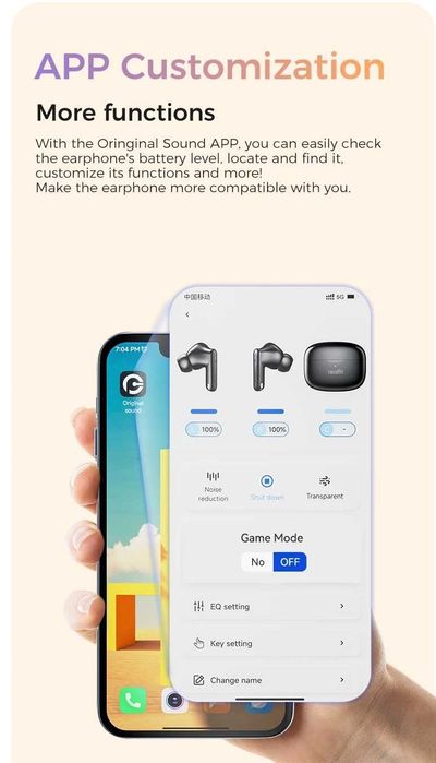 Earbud In Ear REALFIT F3 anc enc Call Hifi