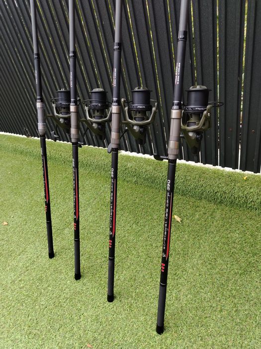 Set 4 lansete FL Strategist Tele Carp 3.9m + 4 Ultra Carp Flx 14000