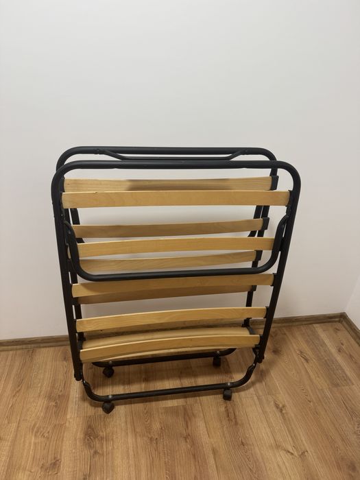 Pat pliabil pentru 1 persoană 190x80