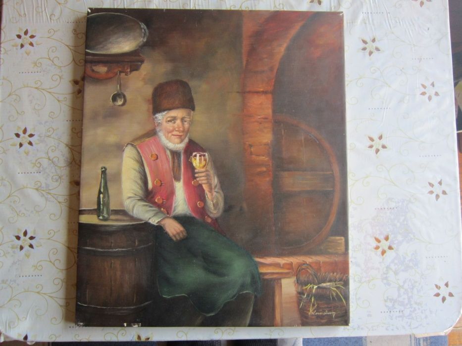 Рядка Картина масло на платно подписана Картини