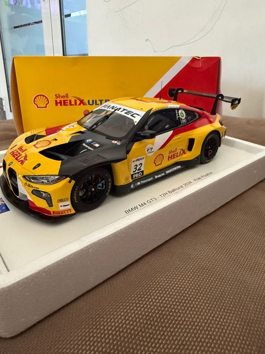 Macheta spark 1:18 bmw m4 gt3 12h bathurst 2024 pole position weerts Noua