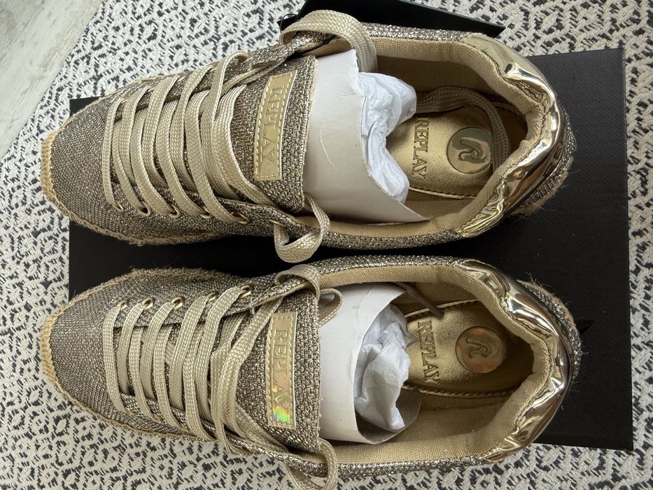 Еспадрили Replay в златисто