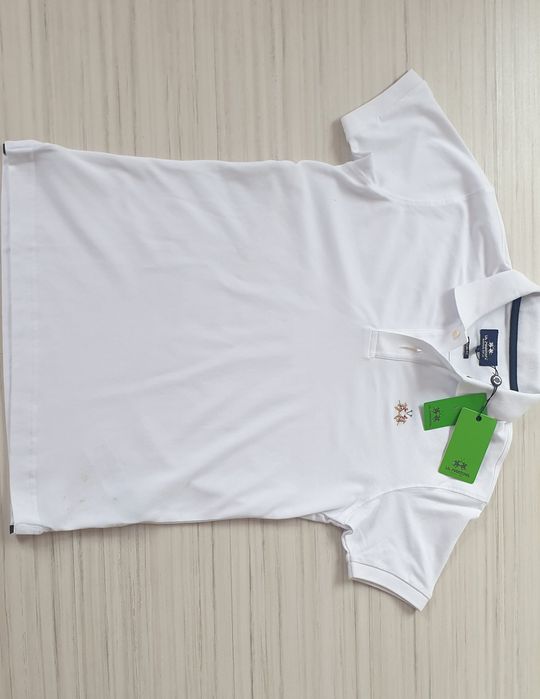 La Martina Pique Cotton Slim Fit  Mens  M НОВО ОРИГИНАЛ Мъжка Тениска