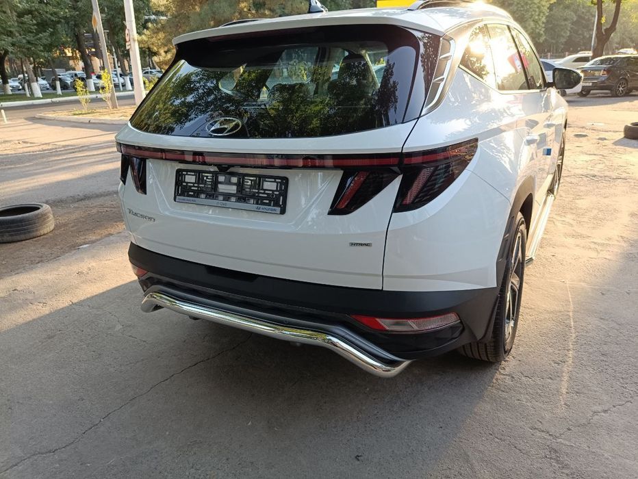 Защита бампера на Хундай Туксон 21 -22 год Rival