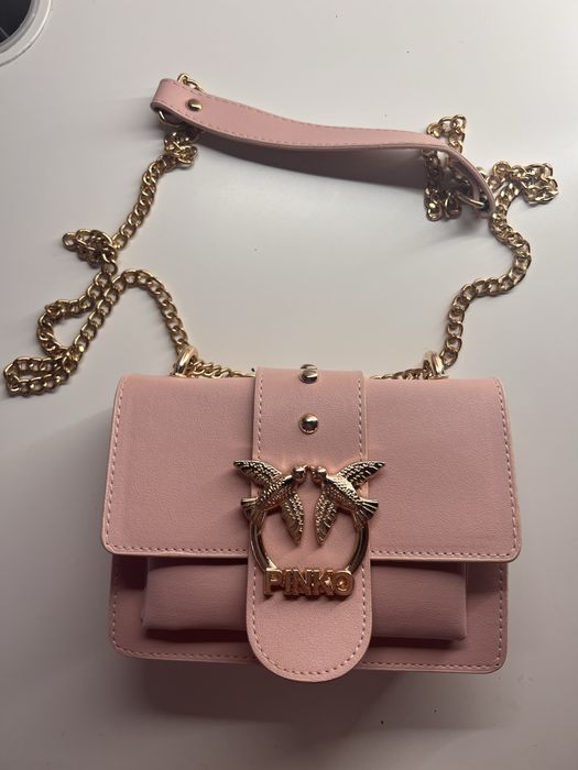 Pinko Love Bag – Розова чанта с верижка