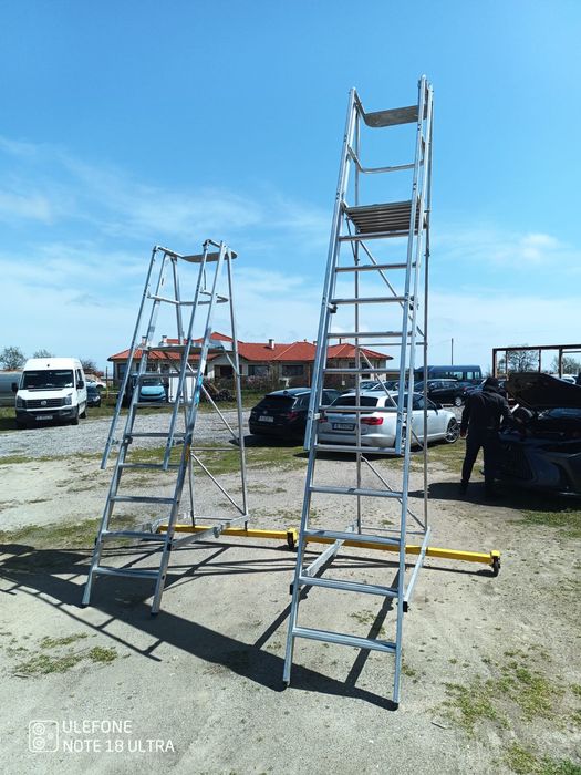 Професионални алуминиеви стълби 2 броя ZARGES 41209 и Zarges 41205