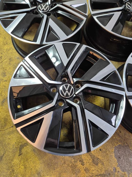 4 Jante Aliaj 5x112 17'' - 6.5J ET 52 - OEM VW Touran Tiguan Sharan Caddy Golf Passat T-Roc MODEL 2025  Skoda Yeti Superb Karoq Kodiaq Octavia  CA NOI