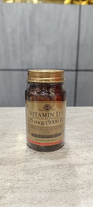 Solgar vitamin D 3 5.000 iu 60 vegetable capsules