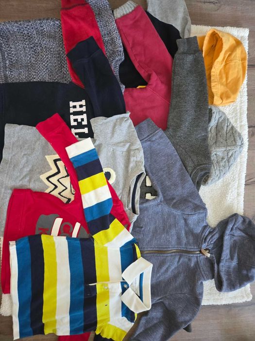 9 Детски Есенно-Зимни Блузки с Дълъг Ръкав за Момче 2-3г