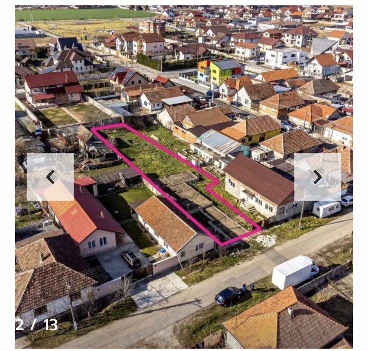 Vand loc de casa cu Fundație ( Teren intravilan )