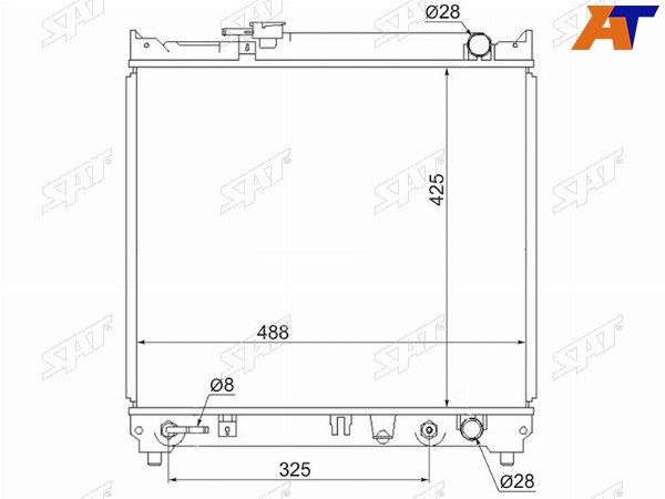 Радиатор Suzuki Escudo