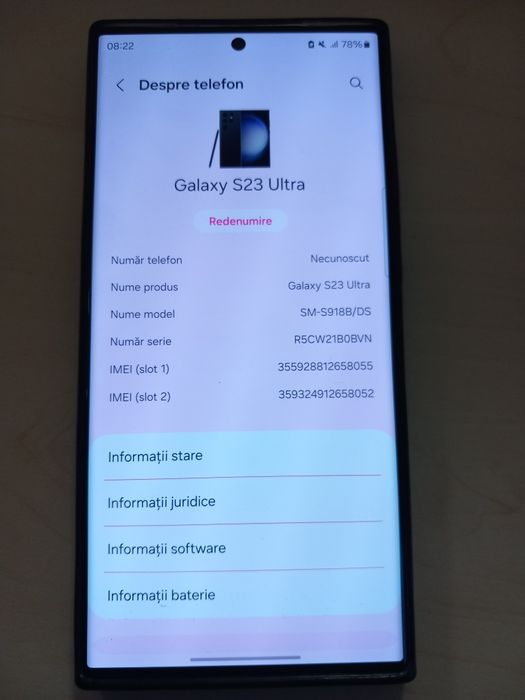 Vând schimb SAMSUNG S23 ULTRA