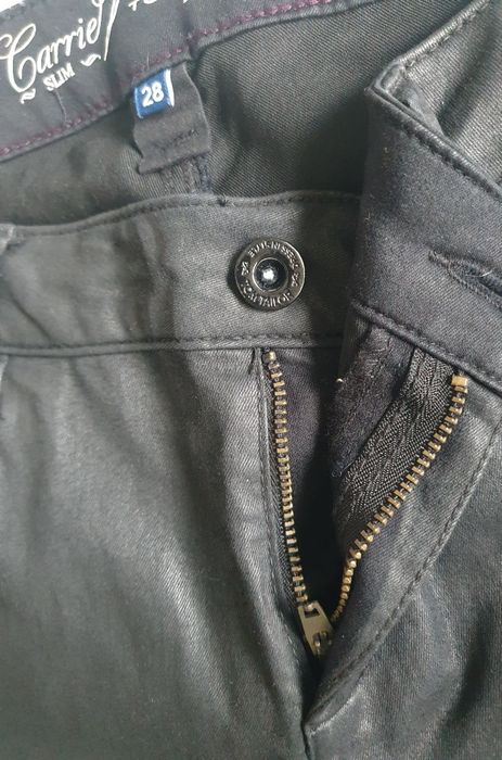 Blugi Tom Tailor Noi  - Carrie Slim Stretch Black Coated - mărimea 38